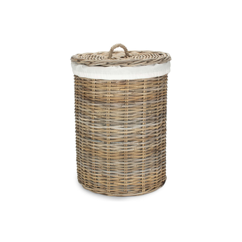 Wicker Laundry Hamper Basket with Lining