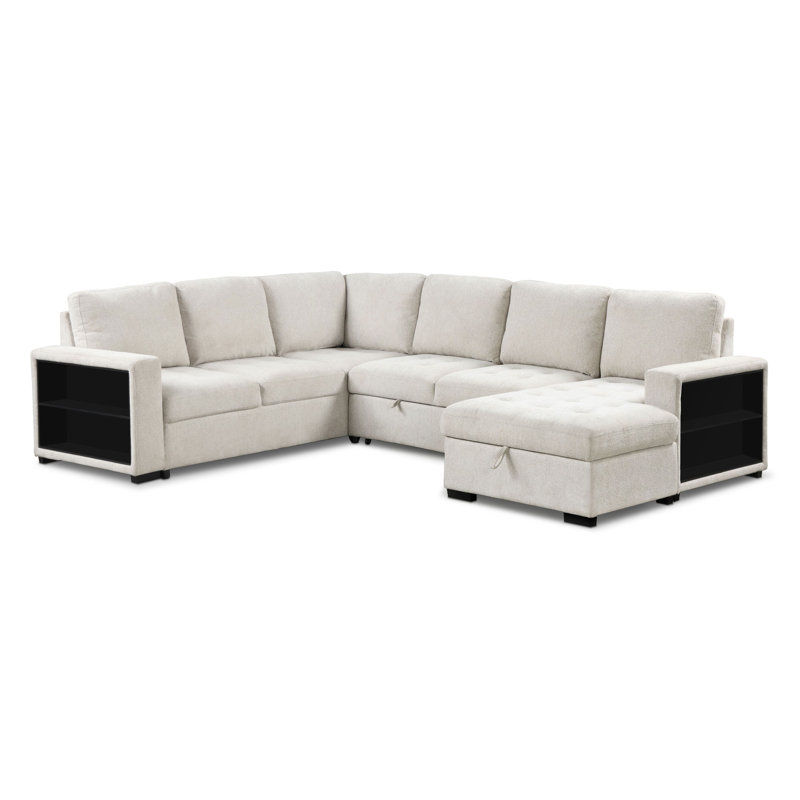 Canapé modulaire Aruba, Velours beige