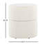 Pivotant de 18 po en tissu crème, aspect contemporain, revêtement élégant, mousse confortable, fonctionnel, multi-usage, intérieur seulement, capacité de 250 lb, aucun assemblage requis, style, rembourrage en mousse confortable, but,