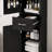 Tall Bathroom Freestanding Storage Cabinet with Adjustable Shelves, Door Shelves Design-310502731
