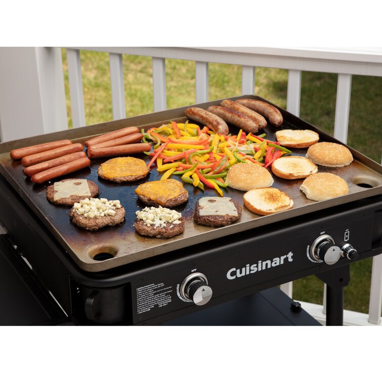 Cuisinart 2-Burner Flat Top Propane Gas Grill