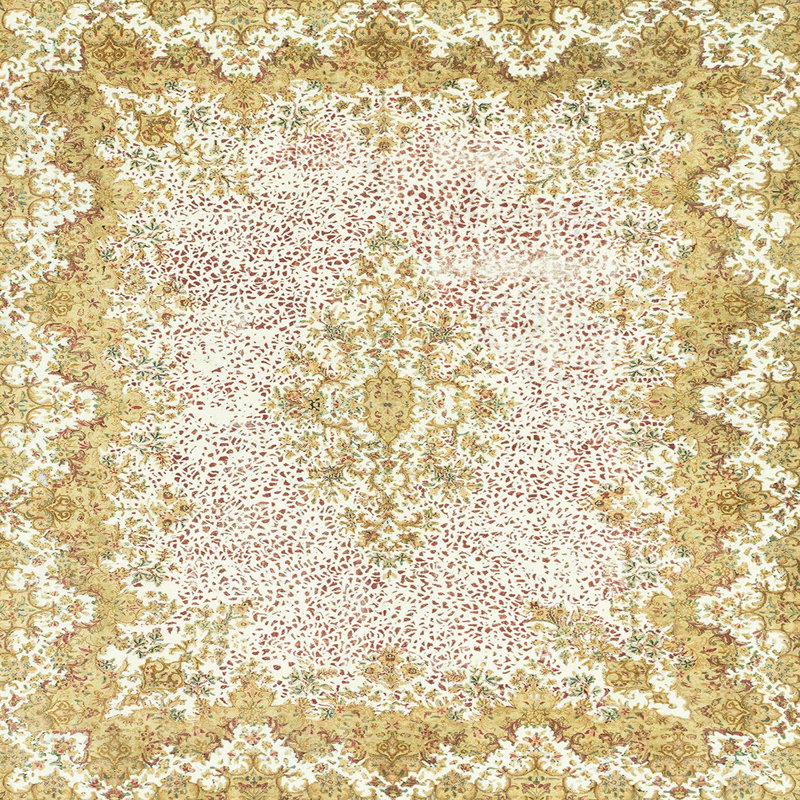 Abstract Indoor Rug, Square 3'