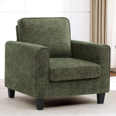 Mid-Century Accent Chairs Featuring Wide Backrest