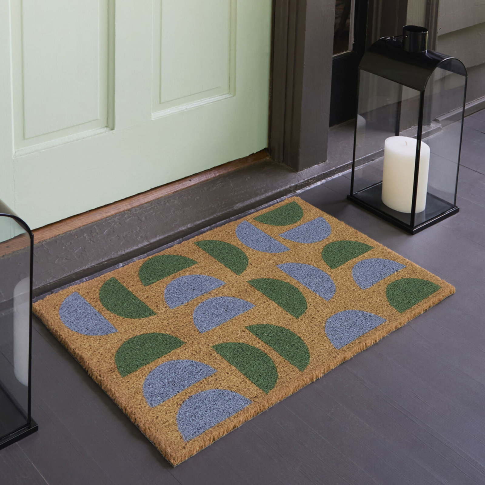 Retro Modern Geometric Non-Slip Doormat
