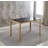 Boulat 4 - Person Glass Top Four Leg Dining Set
