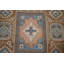 Tapis bleu clair à motif géométrique traditionnel 10 x 13