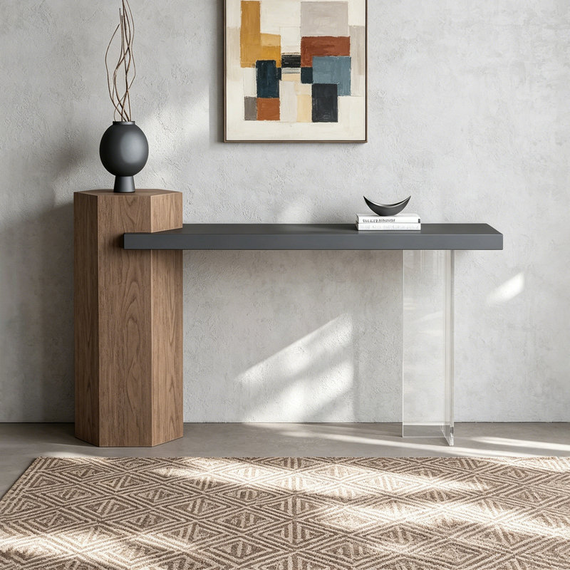 Console Modern, H 33,46 po x l 62,99 po x P 13,78 po