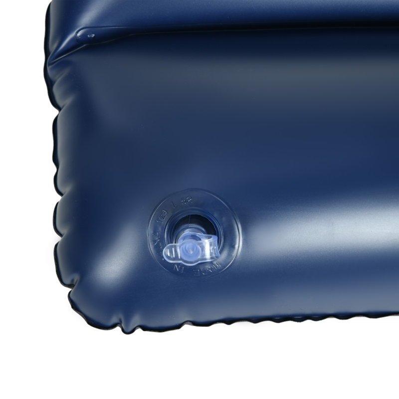 Matelas gonflable double avec 2 oreillers, lit d'appoint gonflable, bleu, Lit double