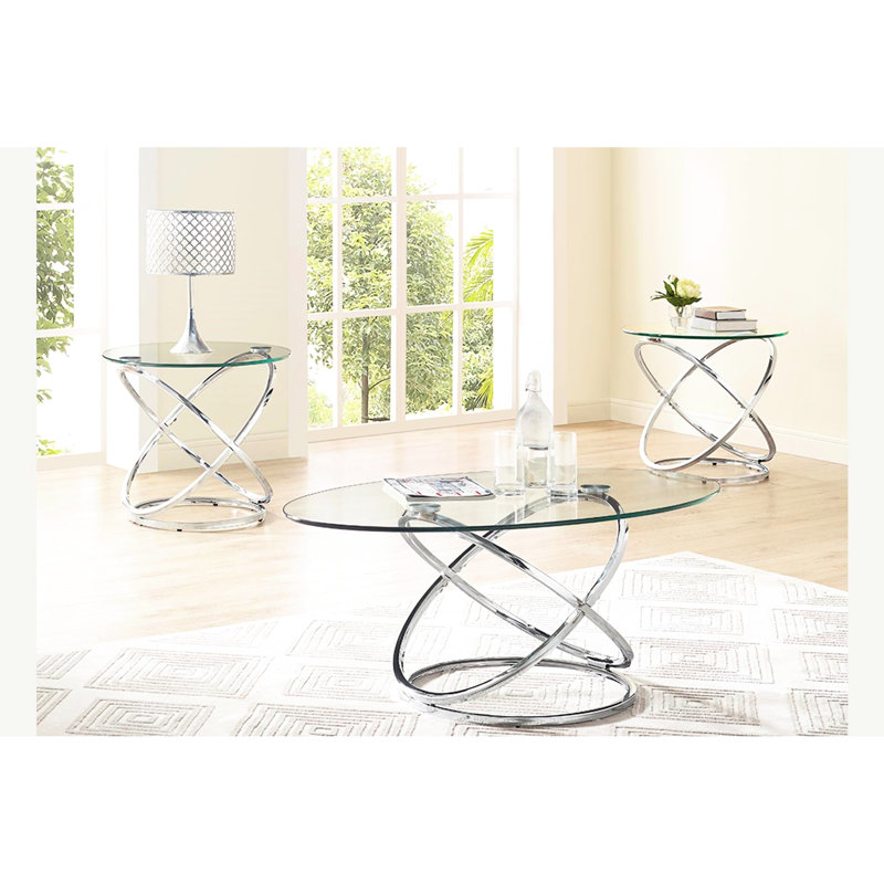 Table basse en métal avec imagination moderne, 2 tables de bout et pensée contemporaine, Quality Grace