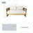 Acacia Wood Outdoor Loveseat With Cushions