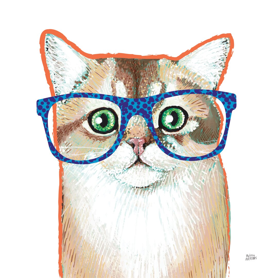 Leinwandbild Bespectacled Pet II von Melissa Averinos