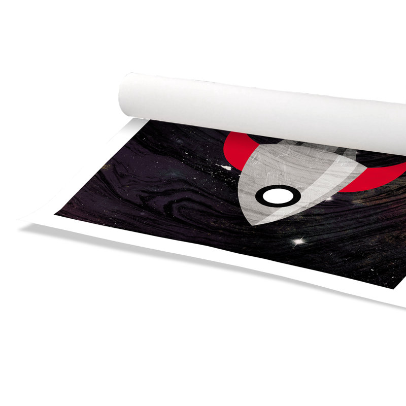 Impression sur papier roulée «Spaceship Adventure», H 31 po x l 31 po x P 1 po