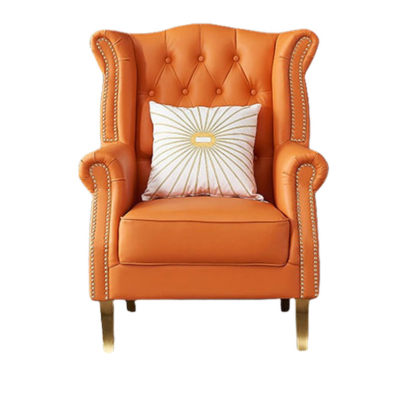 Fauteuil inclinable en similicuir Vonette, Similicuir orange Graubert