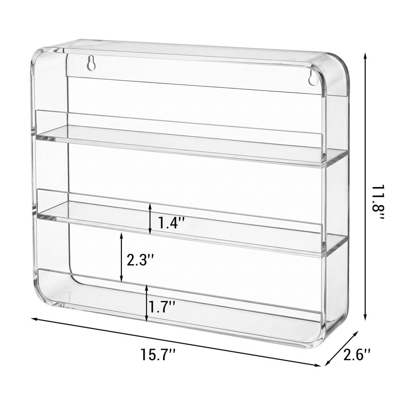 3-Tier Acrylic Wall Nail Polish Rack