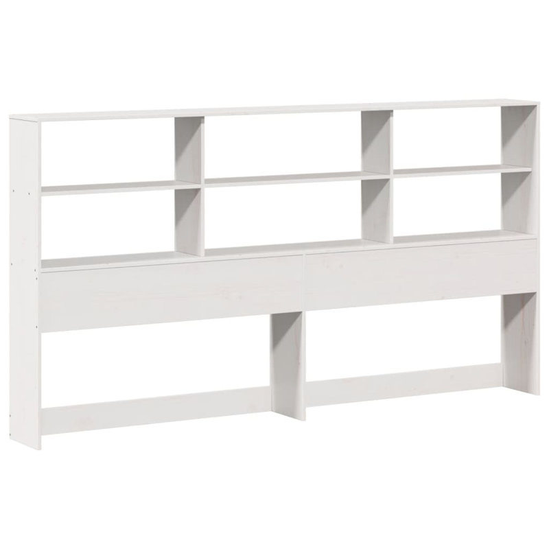 Solid Wood Headboard, White, Super King (6')