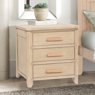 Natteal 3 - Drawer Nightstand in Tan