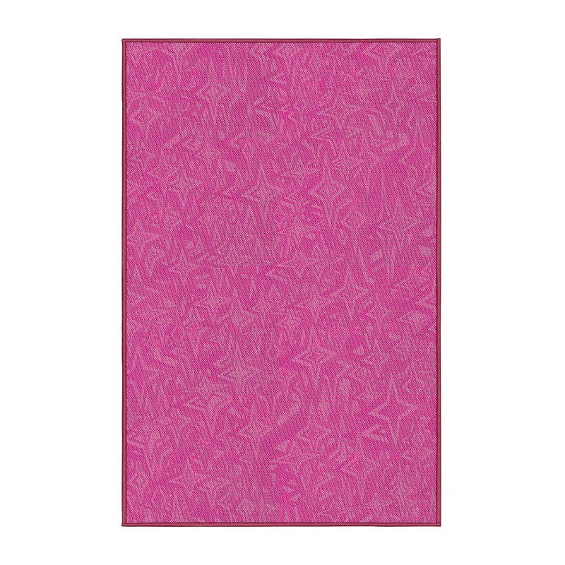 Tapis géométrique rose, Rectangle 5 pi x 7 pi