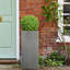 Concrete Effect Tall Planter, Frostproof Outdoor Plant Pot, Tall Garden Planter with Drainage Holes, Tall Square Plant Pot-35994148-36035301