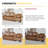 Latitude Run® Power Recliner, Leather 3 Seater Recliner Couch with Cup Holder& Charging Socket