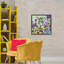 Cadre flottant floral avec tapisserie abstraite, design par Lee Ann Zirbes-95599595-95599588