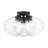 Gamby Glass Semi Flush Mount-840384254