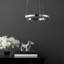 Luminaire suspendu géométrique unique à 1 lumière Allesandra