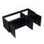 48 Inch Bathroom Vanity With Sink, Modern Thick Edged Resin Basin, Soft Closing Hinges, Black Chestnut Color Sink Vanity, Main Cabinet, Doors
