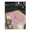 Tapis beige tissé à motif floral lavable Mosso-2006724505