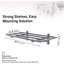 118.1cm W Steel Wall Mounted Shelving Unit