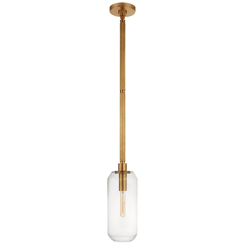 Ralph Lauren Barrett 1 Light Pendant, Natural Brass, 21" H x 13" W x 13" D