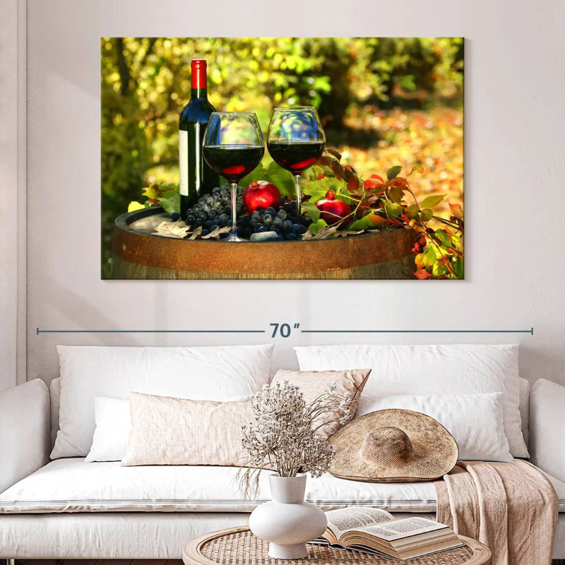 Yarlin Robust Red Wine, 34" H x 51" W