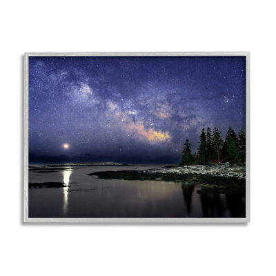 Galaxie d'étoiles sur la nuit d'hiver côtière, art de la giclée par Rick Berk