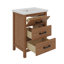 Bathroom Vanity Set With Ceramic Basin Sink , Modern Bathroom Storage Cabinet With Drawers