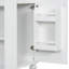 Meuble-lavabo 24 po avec lavabo, armoire de salle de bain avec tablette de porte, rangement latéral ouvert, structure en bois massif, porte à fermeture douce, blanc-105754174