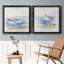 Oiseaux de rivage croquis I - ensemble de 2 peintures sur toile encadrées-1420875525-1420875551