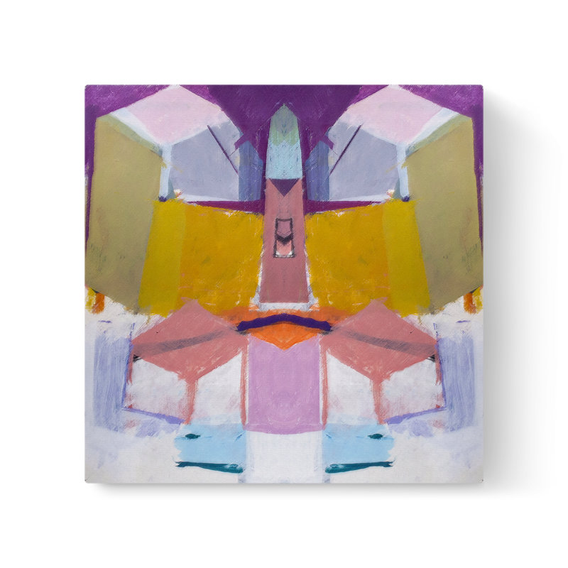 Boxed in II - peinture sur toile tendue, H 12 po x l 12 po x P 0,75 po