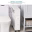 Wood Rolling Narrow Bathroom Side Storage Cabinet