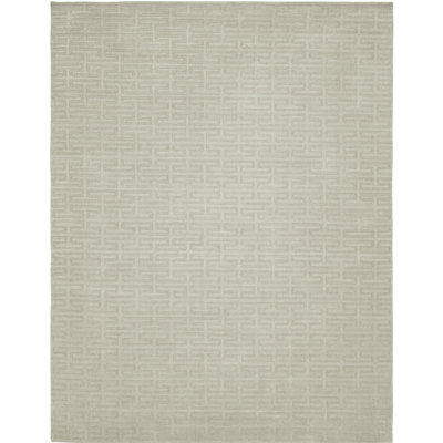 Geometric Area Rug in Gray