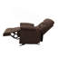 Fauteuil inclinable et coulissant chocolat avec accoudoirs coussinés-1494200109