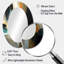 Miroir mural ovale orange et bleu à couleurs mélangées abstraites III-1393486703