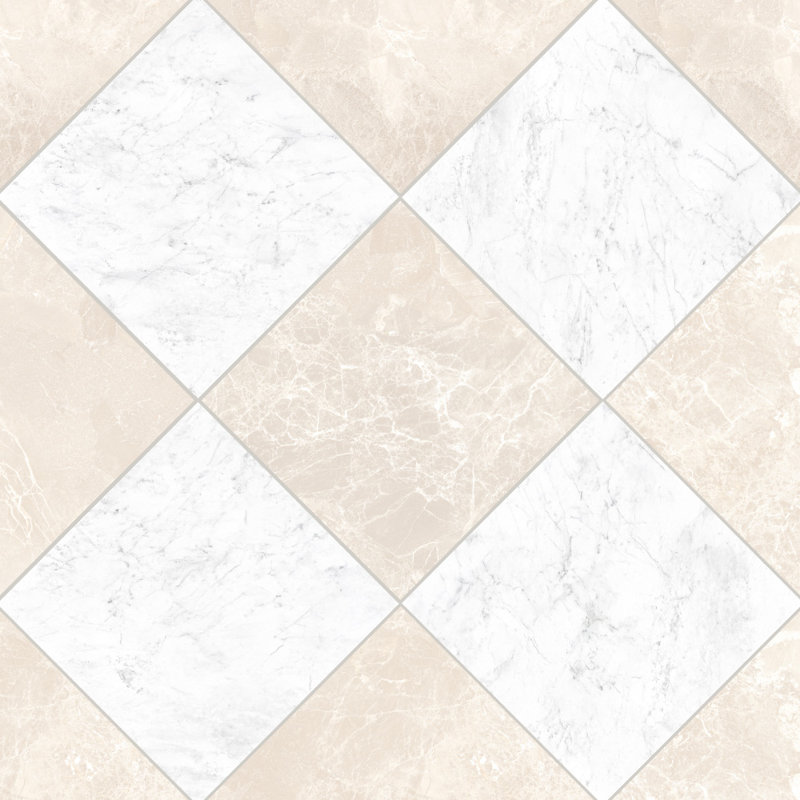 Carrelage pour mur et plancher Ravenna, Blanc / beige