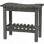Banc antidérapant pour l'intérieur et l'extérieur, tabouret de douche imperméable avec poignée, banc de rangement-12579912
