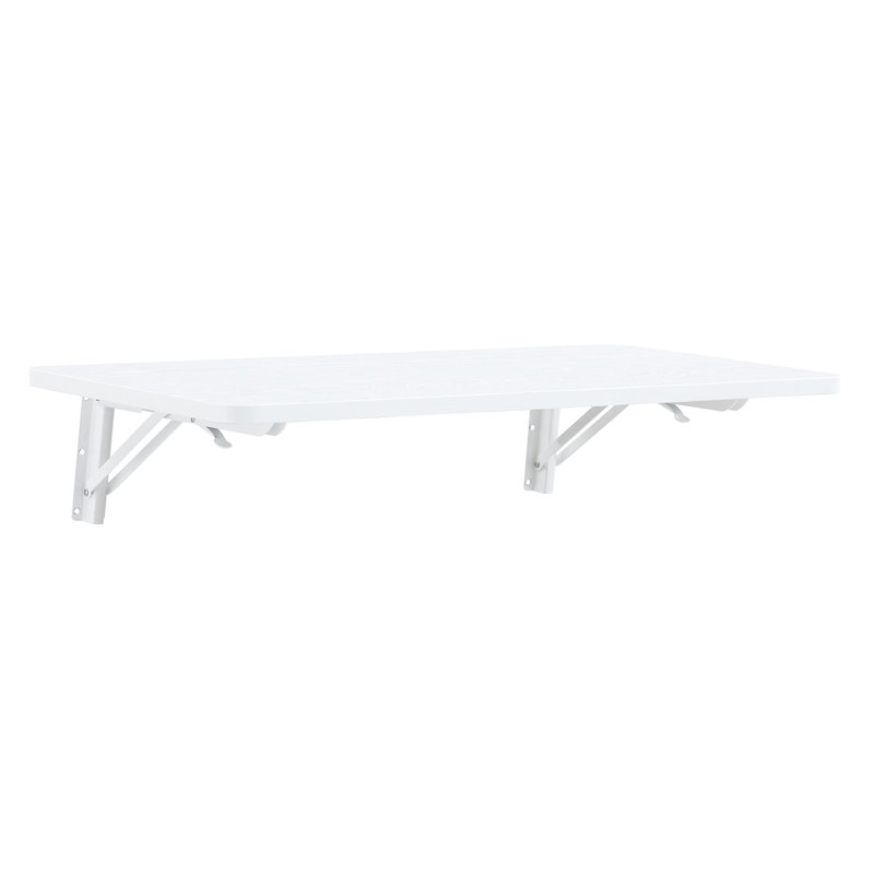 Bureau mural pliable pour petits espaces, couture idéale, poste de travail de cuisine et table de lavage pliante, bureau, établi, garage, remise, bureau personnel, cuisine, salle à manger 31,5 x 15,8 x 6,5 pouces