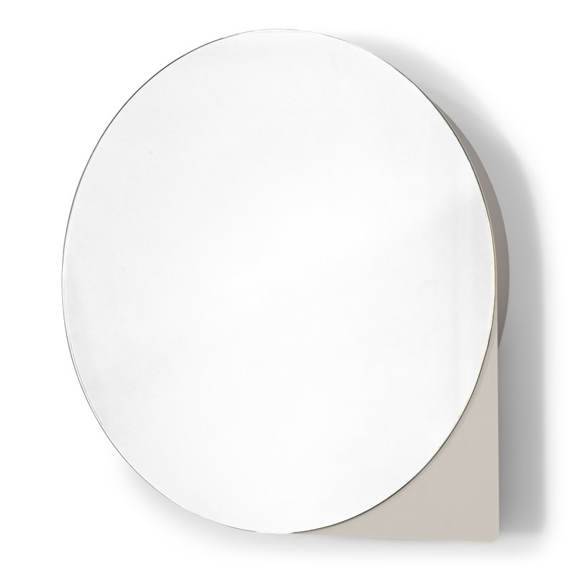 Spinder X BUDDE Steel Mirror, Beige, 55 cm H x 55 cm W