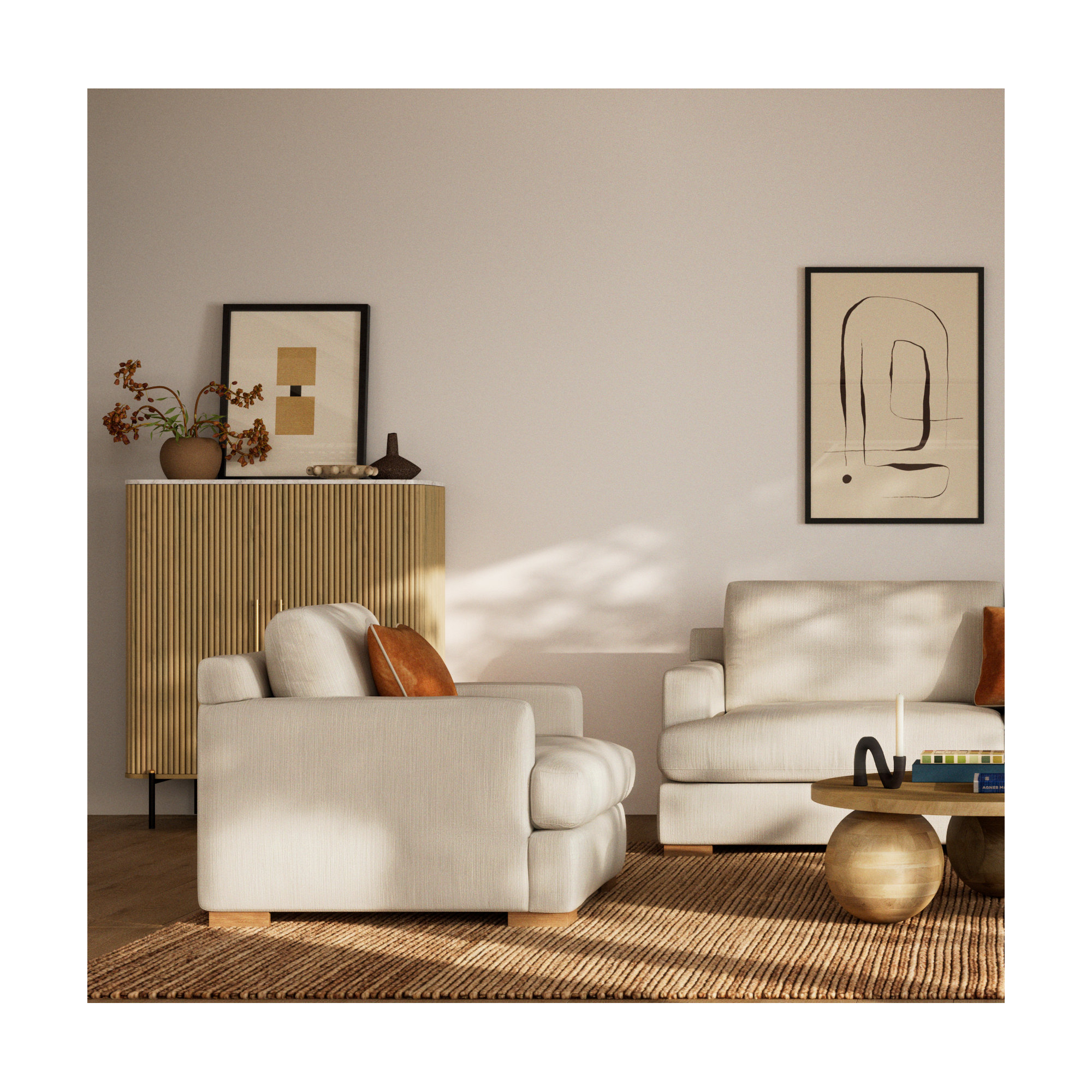 Column 2 by Eleni Psyllaki For Paradissi Digital Art, Black Framed, 25" H x 20" W  x 1.25" D