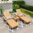 Joubert Outdoor Chaise Lounge with Table-89127294