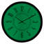 Luminous '- Horloge murale - 13,8 po - Métal et verre - Noir-56497996
