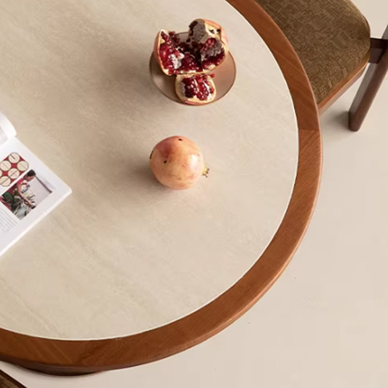Table ronde multifonctionnelle rétro de style français, H 29,52 po x L 39,37 po x l 39,37 po