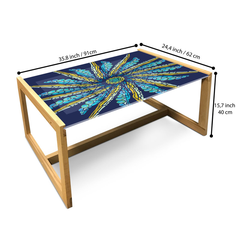 Jalaiya Sled Coffee Table, 90cm H x 62cm W x 40cm D
