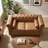 Ashford Upholstered Button-Tufted Loveseat Sofa with Nailhead